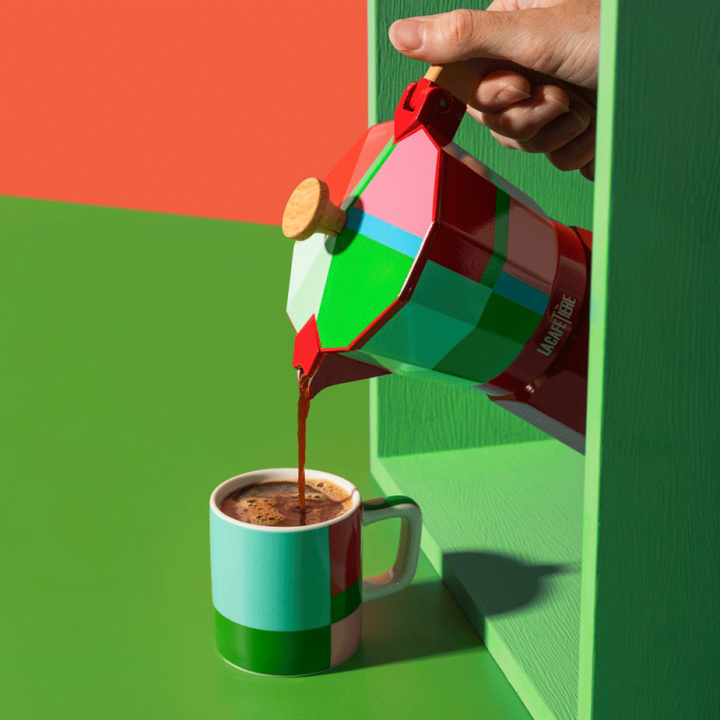 La Cafetiére Keramisk Espressokop Grøn Utopian Lines 12 cl 1 Stk