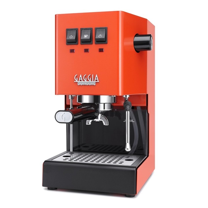 Gaggia Classic E24 Lobster Red Espressomaskine Inkl. Eureka Mignon Zero 55s & Baristaudstyr
