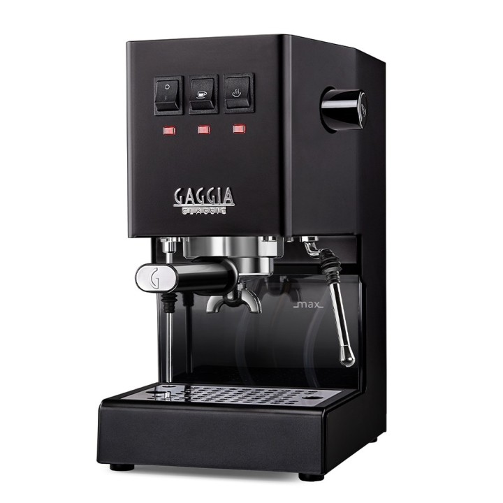 Gaggia Classic E24 Sort Espressomaskine Inkl. Eureka Mignon Zero 55s & Baristaudstyr