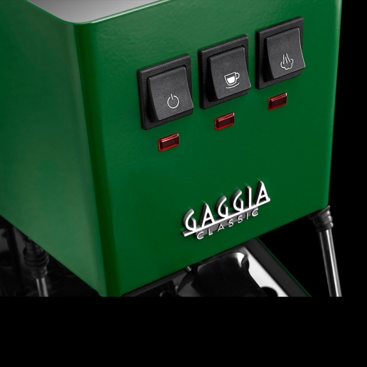 Gaggia Classic E24 Jungle Green Espressomaskine Inkl Eureka Mignon Zero 55s & Baristaudstyr