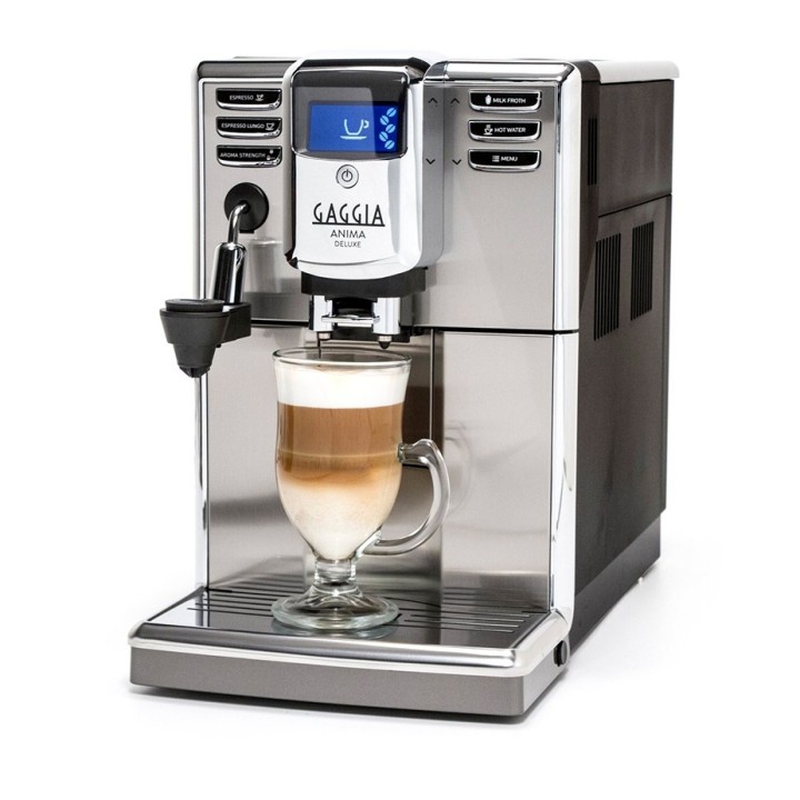 Gaggia Anima Deluxe Stål/Sort Espressomaskine Inkl. 6x400g Rigtig Kaffe Organic