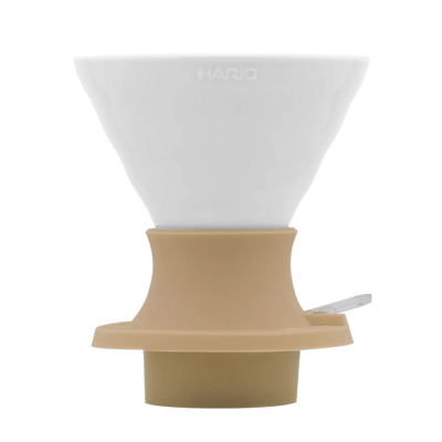 Hario V60 Immersion Switch Dripper Keramik 2 koppar Jasmin Vit inkl. 100 St Filter