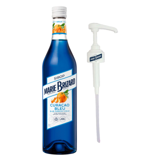 Marie Brizard Blå Curacao Sirup 70 cl Inkl. Pumpe