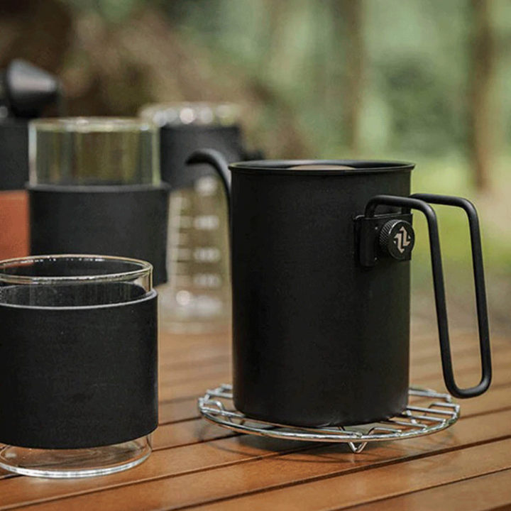 Hario Zebrang Drip Kedel 0,3 L Rustfri Stål & Valnød
