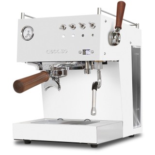 Ascaso Steel Duo Plus White Espressomaskine Inkl. Eureka Mignon Libra 55 Chrome/Hvid Espressokværn & Baristaudstyr