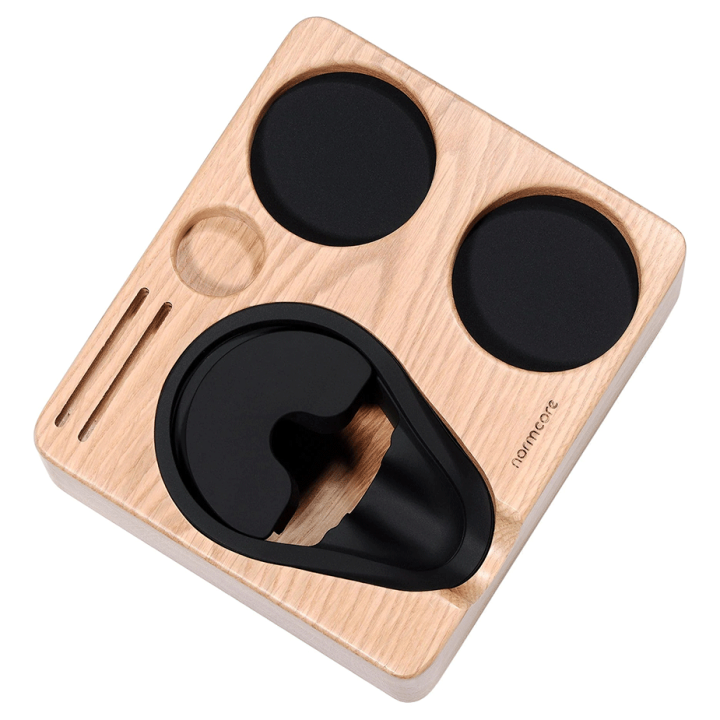 Normcore Kompakt Tamper Station Egetræ 58 mm