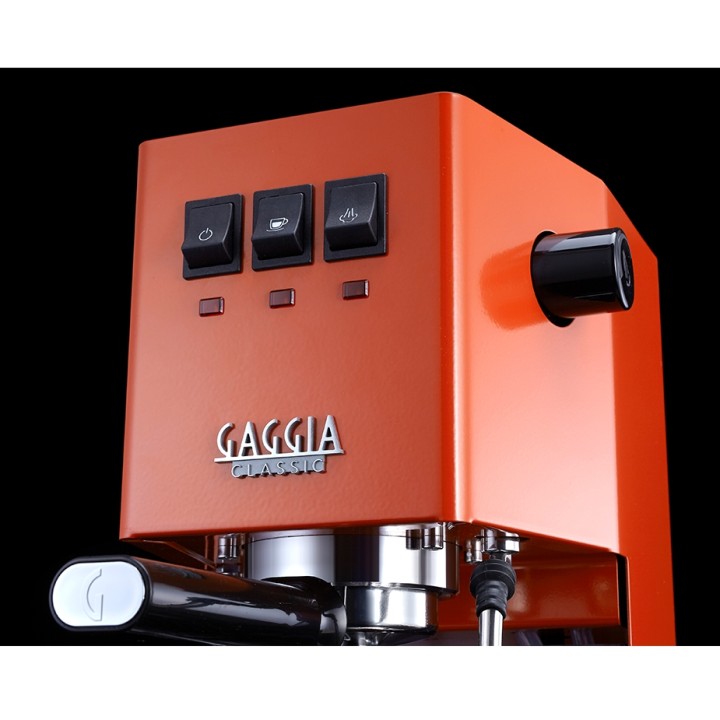 Gaggia Classic E24 Lobster Red Espressomaskine Inkl. Eureka Mignon Zero 65 Speedy Mat Sort Espressokværn