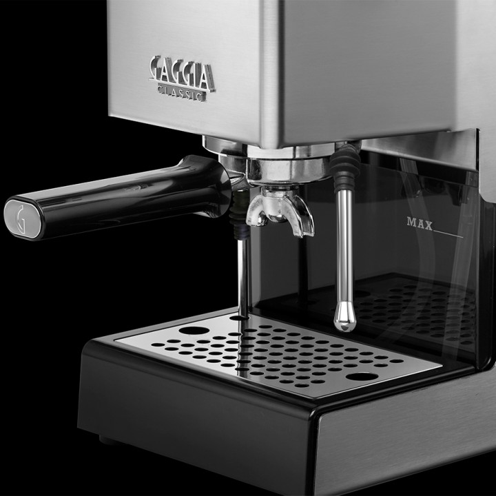 Gaggia Classic E24 Stål Espressomaskine Inkl. Eureka Mignon Zero 65 Speedy Mat Sort Espressokværn