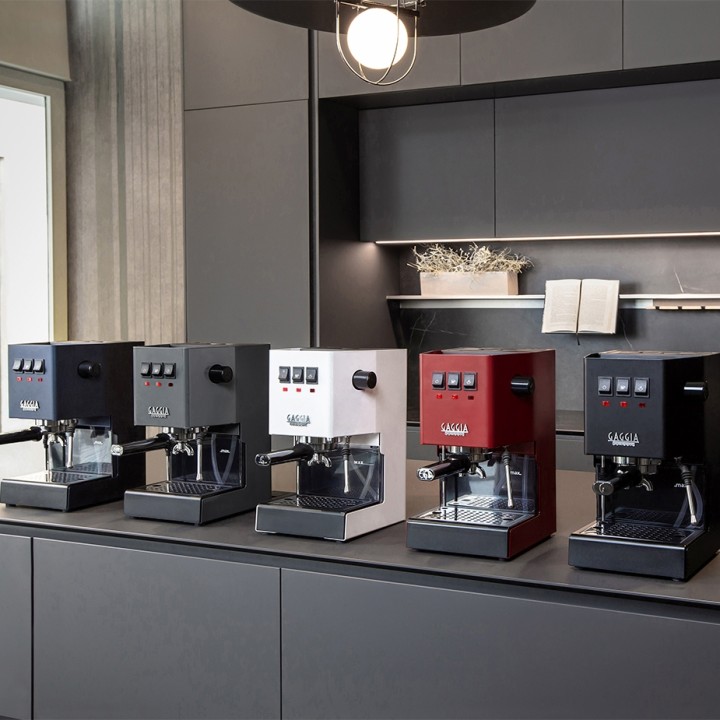 Gaggia Classic E24 Grå Espressomaskine Inkl. Eureka Mignon Zero 65 Speedy Mat Sort Espressokværn