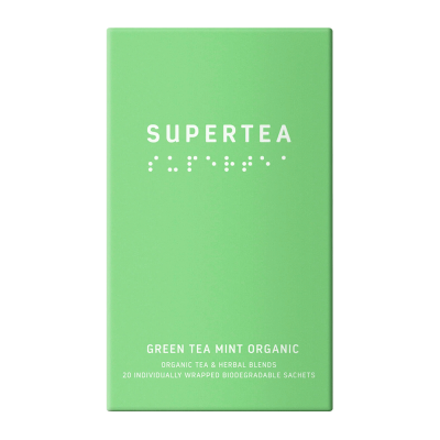 Supertea Green Tea Mint Ekologiska Tepåsar 20 st