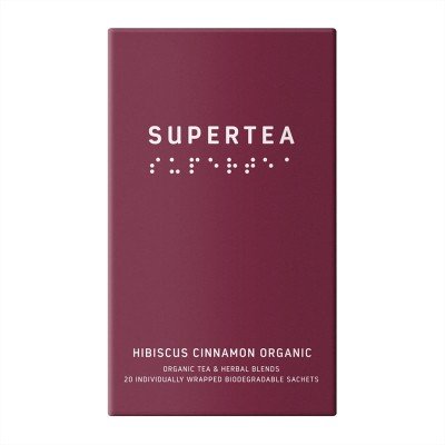 Supertea Hibiscus Cinnamon – Ekologiska tepåsar 20 st