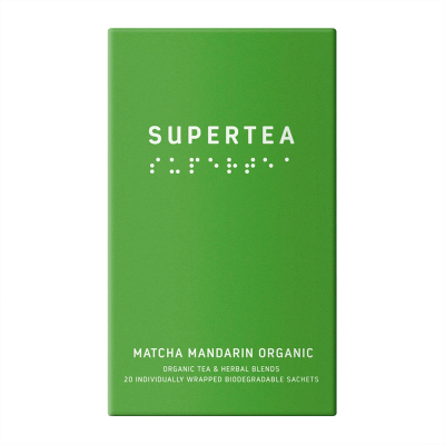 Supertea Matcha Mandarin – Ekologiska tepåsar 20 st
