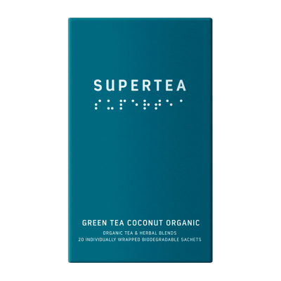 Supertea Green Tea Coconut Ekologiska Tepåsar 20 st