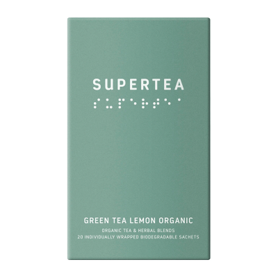 Supertea Green Tea Lemon Ekologiska Tepåsar 20 st