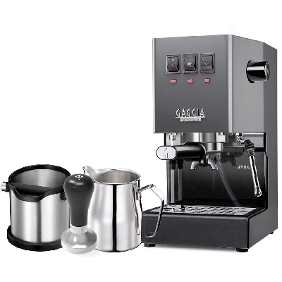 Gaggia Classic E24 Grå Espressomaskin inkl. Baristautrustning