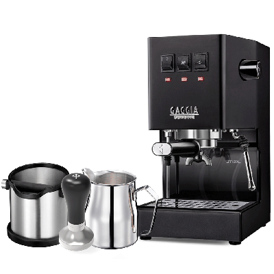 Gaggia Classic E24 Svart Espressomaskin inkl. Baristautrustning