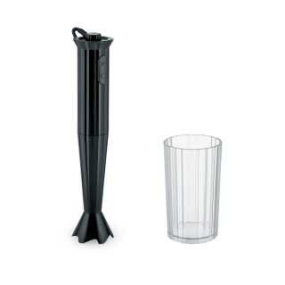 Alessi Plissé Stavmixer m. Behållare Svart