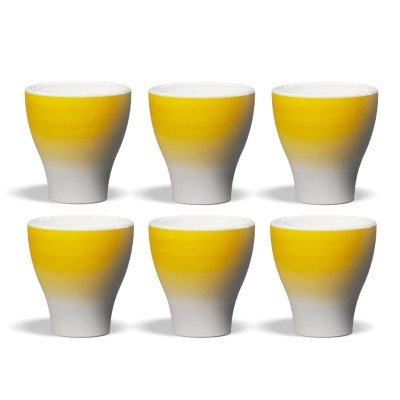 Club House Volcano Dubbel Espressokopp Yellow 12,5 cl 6 st