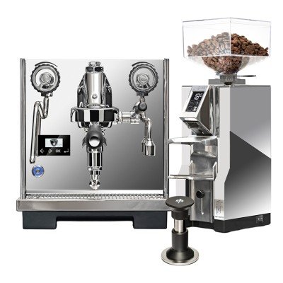 Eureka Constanza R espressomaskin Inkl. Mignon Libra 55 & Regolo justerbar kalibrerad Tamper 58 mm