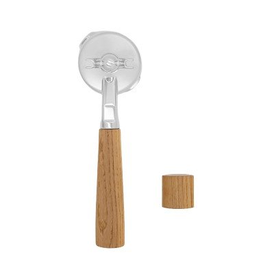 Wiedemann Double Spout Portafilter och vred i ek till Gaggia Classic