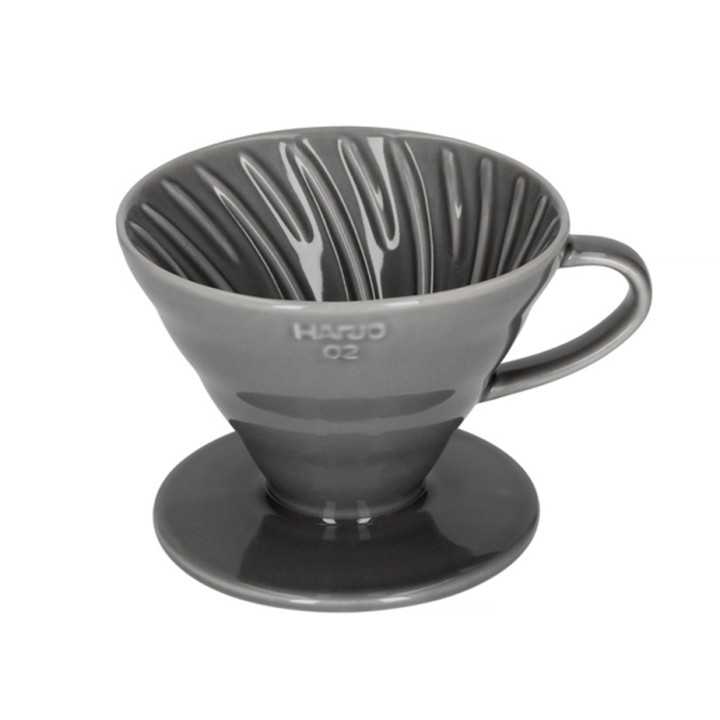 Hario V60-02 Keramik Dripper Grå 2 Kopp