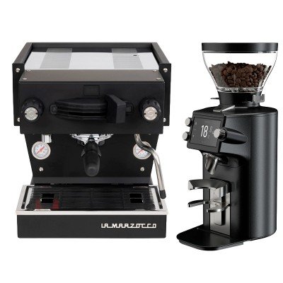 La Marzocco Linea Mini R svart espressomaskin Inkl. Mahlkönig E64 WS svart espressokvarn
