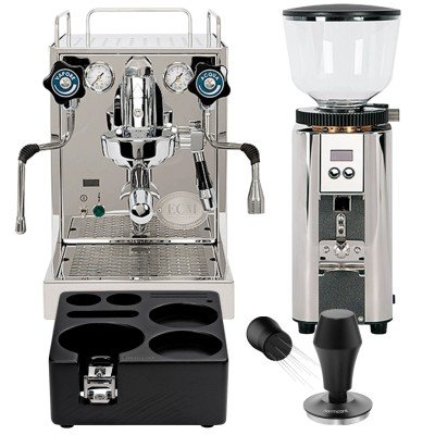 ECM Mechanika Slim PID espressomaskin Inkl. ECM C-Automatik 54 Stål espressokvarn, Tamperstation, Tamper & WDT Tool