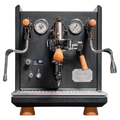 ECM Synchronika II espressomaskin 30th Anniversary Edition svart med trädetaljer