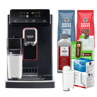 Gaggia Magenta Prestige espressomaskin Inkl. skötselpaket & 2kg Rigtig Kaffe hela kaffebönor
