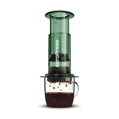 AeroPress Clear grön resebryggare