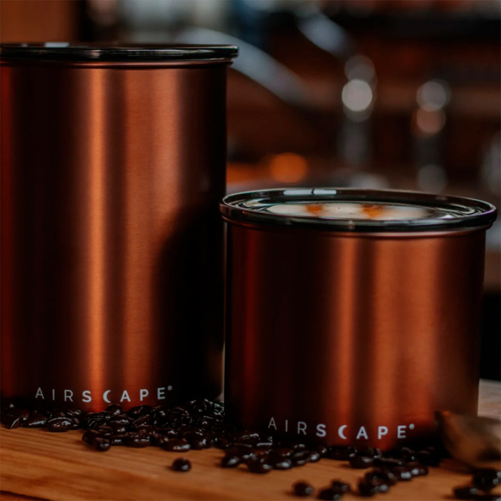 Airscape Classic kaffebehållare borstat koppar 250g