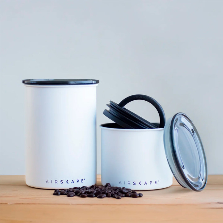 Airscape Classic Kaffebeholder Mat Hvid 250g