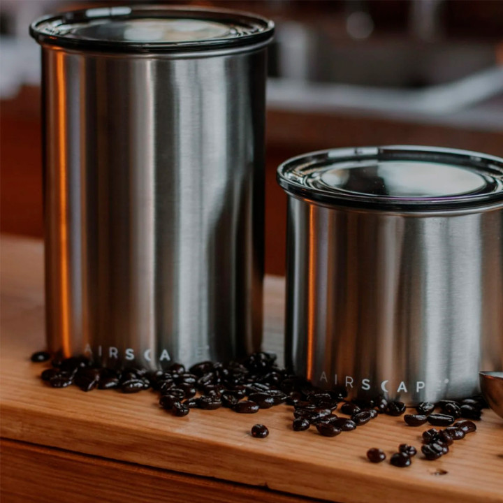 Airscape Classic kaffebehållare borstat Stål 500g