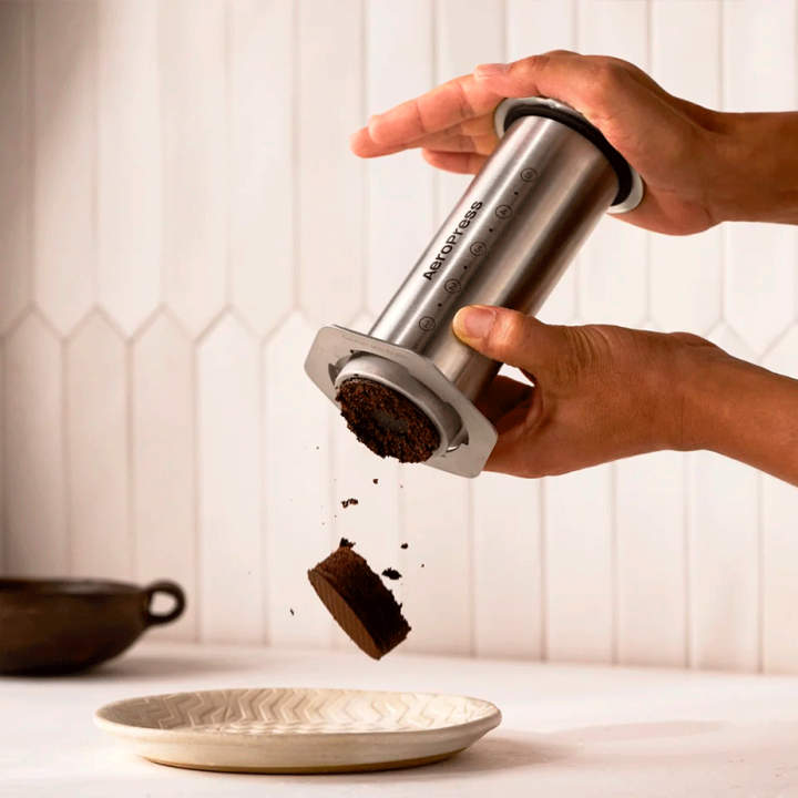 AeroPress kaffebryggare i rostfritt stål