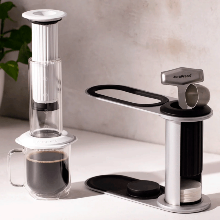 AeroPress hållare till kaffebryggare & tillbehör rostfritt stål