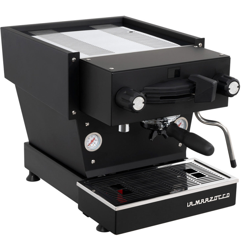 La Marzocco Linea Mini R svart espressomaskin Inkl. Eureka Atom W 65 Casa matt svart espressokvarn
