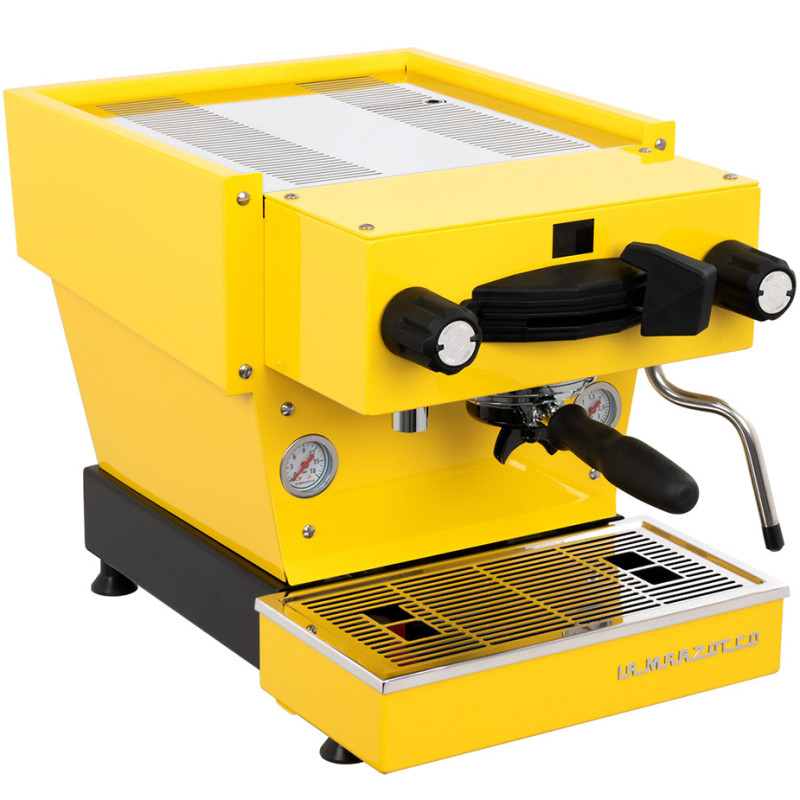 La Marzocco Linea Mini R Gul espressomaskin Inkl. Eureka Atom W 65 Casa matt svart espressokvarn