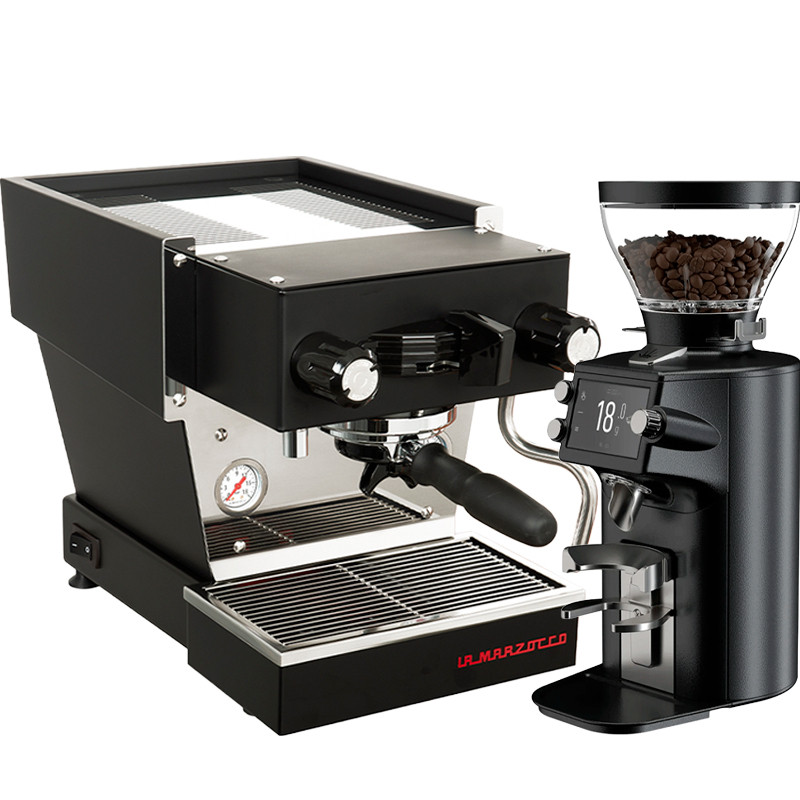 La Marzocco Linea Micra svart espressomaskin Inkl. Mahlkönig E64 WS svart espressokvarn