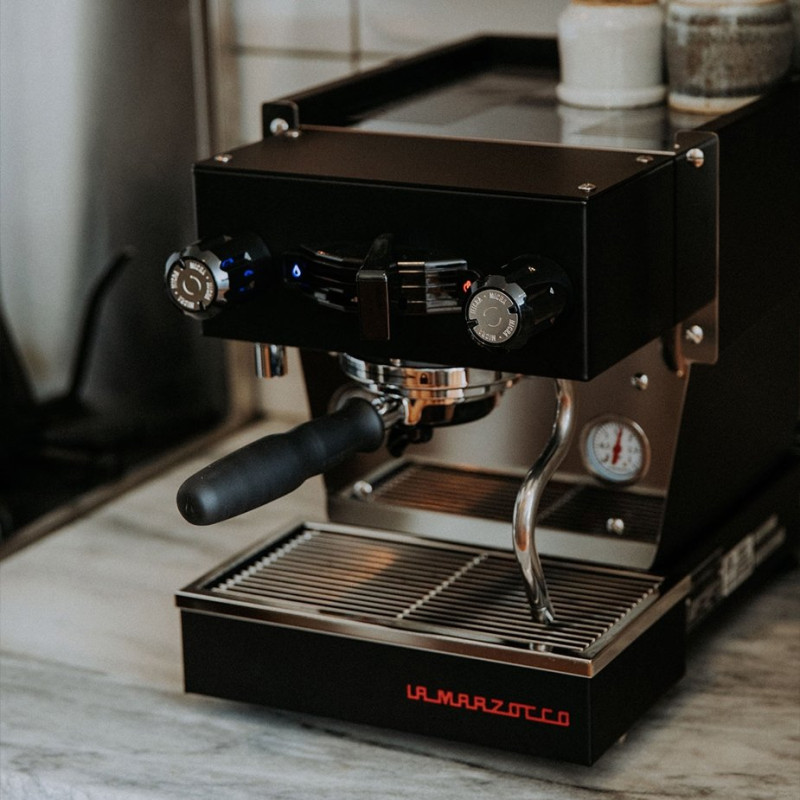 La Marzocco Linea Micra svart espressomaskin Inkl. Mahlkönig E64 WS svart espressokvarn