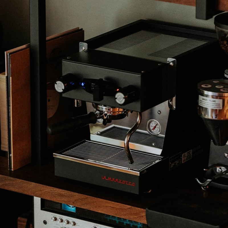 La Marzocco Linea Micra svart espressomaskin Inkl. Mahlkönig E64 WS svart espressokvarn