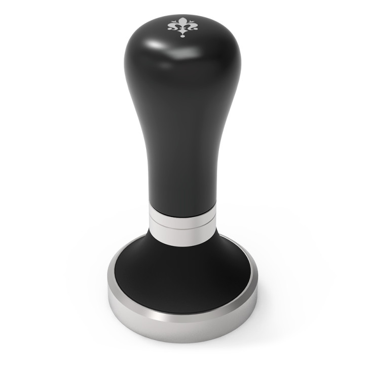 Eureka Mignon Knock Box Polished Natural Silver Inkl. Tamper Perfect Grip Sort 58 mm