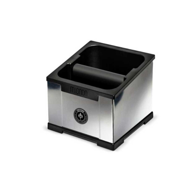 Eureka Mignon Specialita svart/Chrome espressokvarn Inkl. Mignon Knock Box Chrome