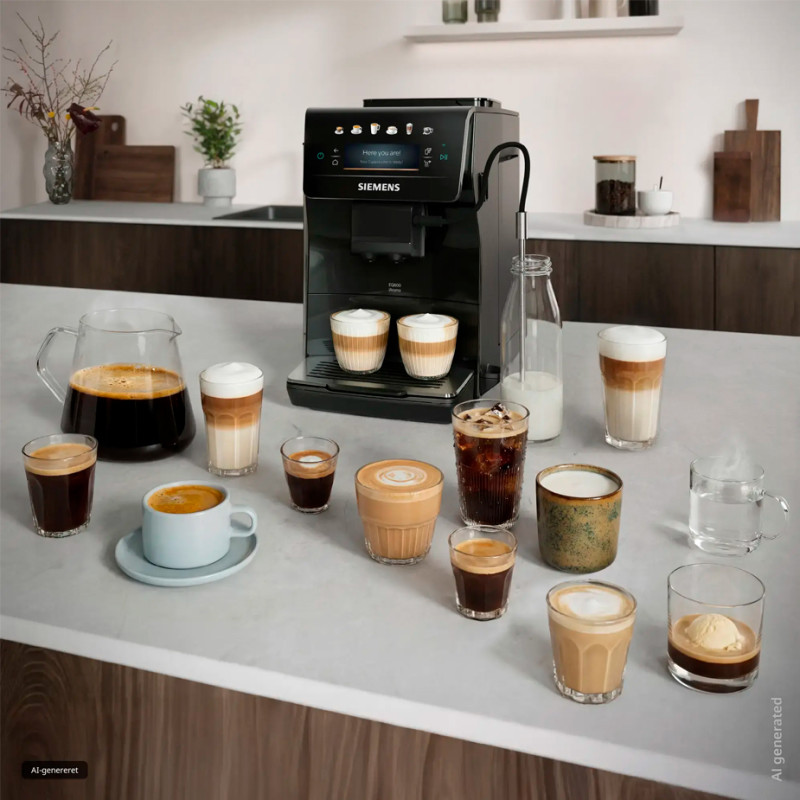 Siemens TP601E09 EQ600 Espressomaskin Inkl. Vårdprodukter och 2x1 kg Kaffe
