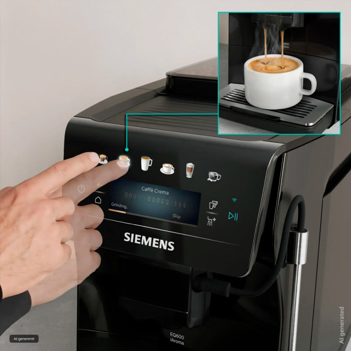Siemens TP601E09 EQ600 Espressomaskin Inkl. Vårdprodukter och 2x1 kg Kaffe
