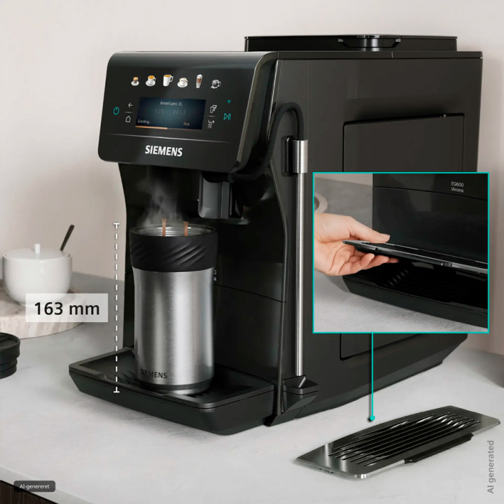 Siemens TP601E09 EQ600 Espressomaskin Inkl. Vårdprodukter och 2x1 kg Kaffe