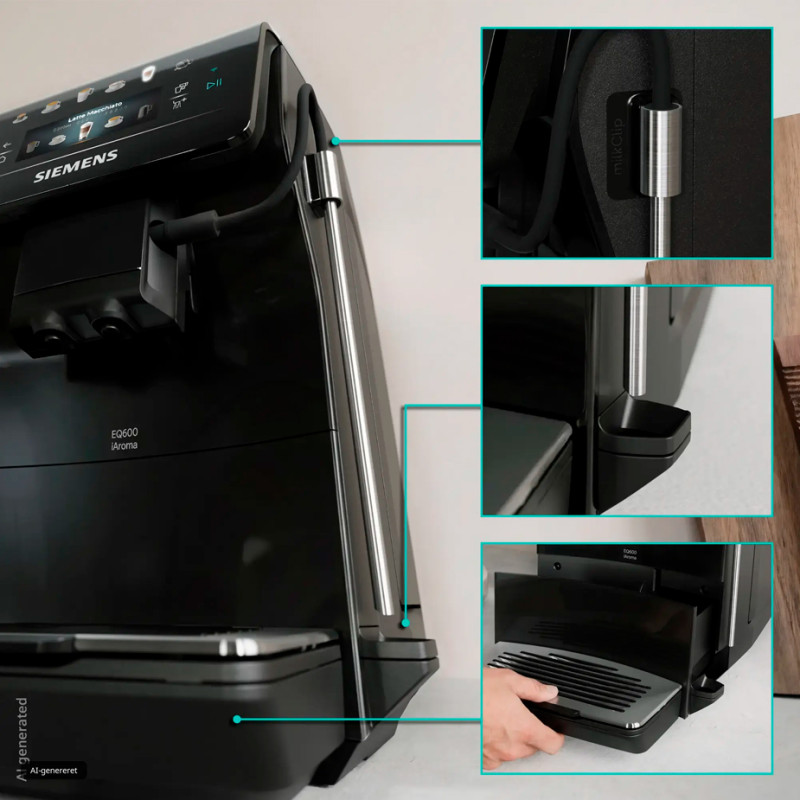 Siemens TP601E09 EQ600 Espressomaskin Inkl. Vårdprodukter och 2x1 kg Kaffe