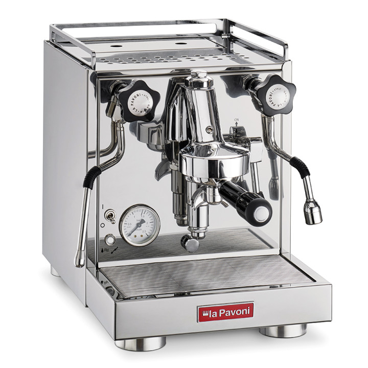 La Pavoni New Cellini Classic LPSCCS01EU Espressomaskin Inkl. Eureka Mignon Specialita Svart/Krom Espressokvarn
