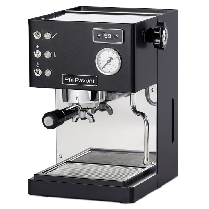 La Pavoni Casa Bar PID Svart LPMCBN02EU Espressomaskin Inkl. Eureka Mignon Specialita Svart/Krom Espressokvarn
