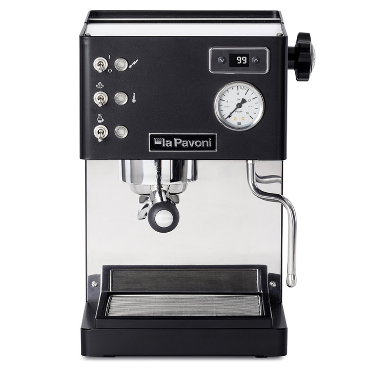 La Pavoni Casa Bar PID Svart LPMCBN02EU Espressomaskin Inkl. Eureka Mignon Specialita Svart/Krom Espressokvarn
