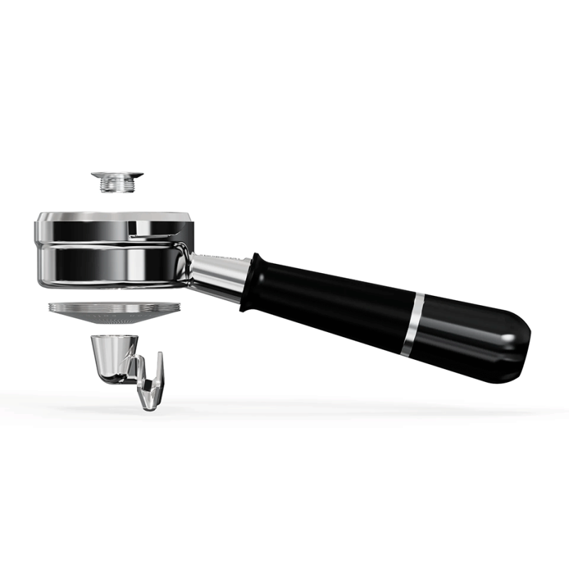 Pesado Hybrid Bundløst & Double Spouted Portafilter Til La Marzocco 6mm  Sort/Sort